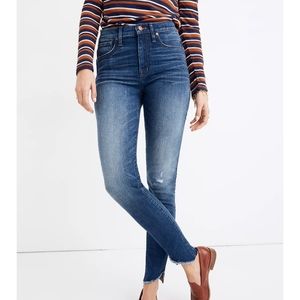 Madewell | 10" High-Rise Cutout Tulip Hem Jean
